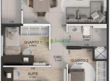 Apartamento · 59m² · 3 Quartos · 1 Vaga · Venda | Apartamento, Com 3 Dormitórios Em Jardim Guaporé, Maringá