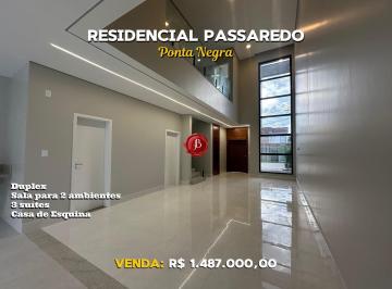 Casa de 4 quartos, Manaus · Residencial Passaredo | 240 m², 3 Suítes, Escritório, Casa Duplex | Ponta Negra