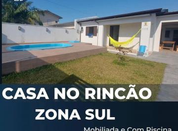 Casa · 3 Quartos · 1 Vaga · Casa Averbada No Balneário Rincão – Porteira Fechada Com Piscina