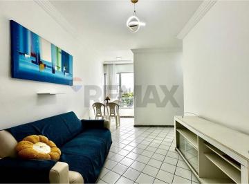 Apartamento · 46m² · 1 Quarto · 1 Vaga · Apartamento Mobiliado - 1/4 Vista Mar - Elevador E Garagem Para Alugar No Rio Vermelho