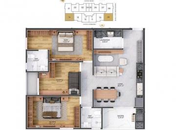 Apartamento · 79m² · 3 Quartos · Apartamento Em Praia Comprida, São José/sc de 79 m² 3 Quartos À Venda por R$1.077.713