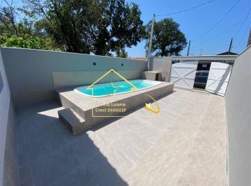 Casa · 82m² · 2 Quartos · 2 Vagas · Espaçosa Casa À Venda Em Flórida Mirim, Mongaguá - 2 Quartos, Piscina E Churrasqueira
