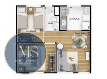 Apartamento · 2 Quartos · 1 Vaga · Apartamento À Venda - No Jardim Albertina