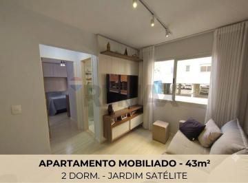 Apartamento · 43m² · 2 Quartos · 1 Vaga · Apartamento 2 Dormitórios Mobiliado Para Venda No Jardim Satélite - São José Dos Campos/sp - Pronto Pa