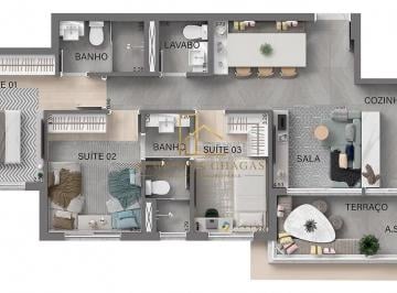 Apartamento · 74m² · 2 Quartos · 2 Vagas · Condomínio Royal Barueri