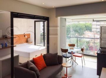 Apartamento · 35m² · 1 Quarto · 1 Vaga · Studio Decorado Nos Jardins | Vx Change | Varanda | 35 m² | Rua Batataes