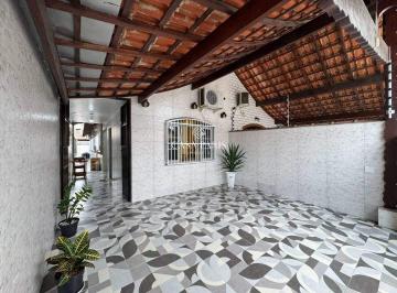 Casa · 81m² · 2 Quartos · 2 Vagas · Casa Geminada À Venda Na Guilhermina, Praia Grande – 2 Quartos E Churrasqueira