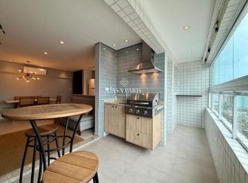 Varanda Gourmet · Apartamento 1 Suíte No Canto Do Forte, Praia Grande – Mobiliado, Varanda Gourmet E 1 Vaga