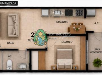 105324_48829cefd80c4b5698cc8919dd38eeb2dacfedc1e3f52e2174df3e6c52bdc7ee.jpg · Apartamento Em Construção, Com Um Dormitório Para Locação, Frente Mar, Britânia, Caraguatatuba, Sp.