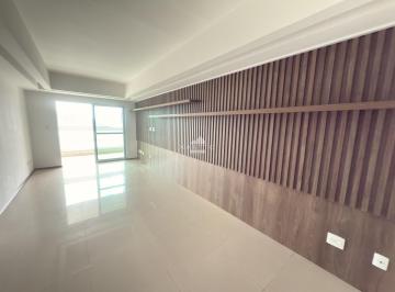 Sala com parede em ripado de extremo bom gosto · Apartamento - 3 Quartos, 1 Suite, 2 Vagas. Condomínio Clube