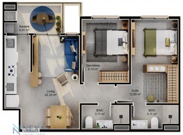 Apartamento · 64m² · 2 Quartos · 1 Vaga · Imoveis - Em Cacupé