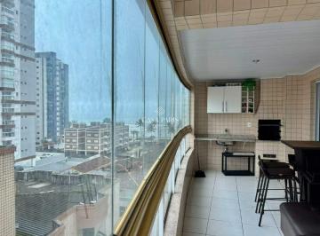 Apartamento · 98m² · 2 Quartos · 1 Vaga · Apartamento Com 2 Dorms. E Varanda Gourmet À Venda No Caiçara, Praia Grande – 98 m²