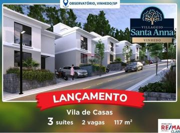 Casa · 147m² · 3 Quartos · 2 Vagas · Casa de Condomínio Com 3 Suítes a Venda No Villaggio Santa Anna - Observatório, Vinhedo/sp