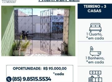 Casa · 130m² · 1 Quarto · 1 Vaga · Terreno de 344 m² Com 3 Casas Disponíveis Para Venda Em Maracanaú!
