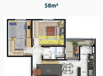 Apartamento · 58m² · 2 Quartos · 2 Vagas · Apartamento Para Venda Em Jardim Do Lago de 58.00 m² Com 2 Quartos E 2 Garagens