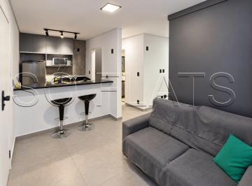 Apartamento · 36m² · 1 Quarto · 1 Vaga · Palladium Flat, São Vicente: 36 m² a 500 m Da Praia E Do Vlt