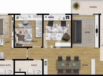 Apartamento · 85m² · 3 Quartos · 1 Vaga · Apartamento Em Jardim Carolina, Jundiaí/sp de 85 m² 3 Quartos À Venda por R$580.000