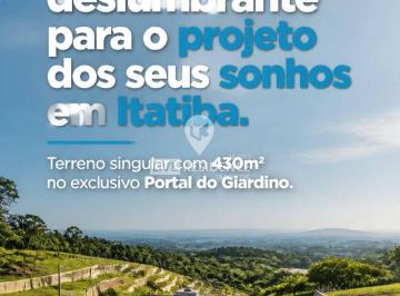 Terreno · 430m² · Terreno Em Portal Giardino, Itatiba/sp de 430 m² À Venda por R$245.000