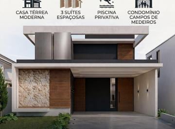 Casa · 177m² · 3 Quartos · 2 Vagas · Casa Térrea Em Condomínio Á Venda Em Jundiai!