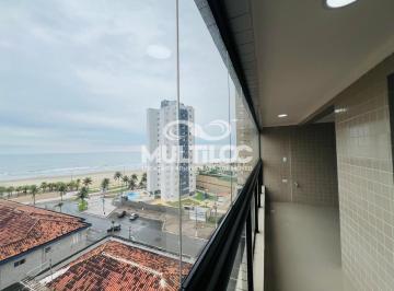 Apartamento · 78m² · 2 Quartos · 1 Vaga · Apartamento Residencial Com 2 Suítes, Vista Para o Mar E Varanda Gourmet Para Alugar No Mirim Ao Lad