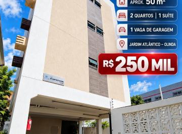 Apartamento de 2 quartos, Olinda · Apartamento Com Aproximadamente 50 m², Varanda, 2 Quartos Sendo 1 Suíte!