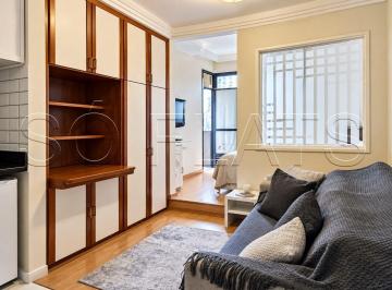 Apartamento · 26m² · 1 Quarto · 1 Vaga · Flat Em Cerqueira César, São Paulo/sp de 26 m² 1 Quartos Para Locação R$2.250,00/mes