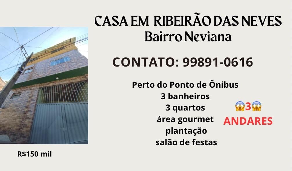 Foto - Ribeirão das Neves - Cidade de Neviana