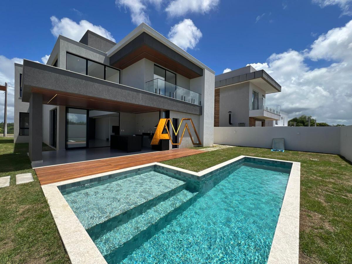 Casa 4 Suites E Piscina Em Alphaville Litoral Norte 3
